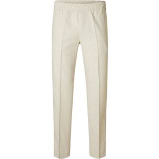 Selected Malik Sun Linen Pants Oatmeal
