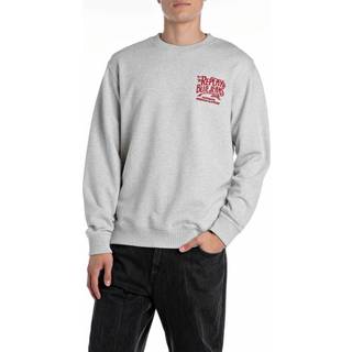 Replay Jeans Sweatshirtmed broderet 100% bomuldSmall