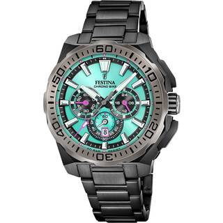 Festina F20731/3 Herrenuhr Chronograph Limited Edition Schwarz/Türkis