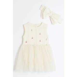 River Island Baby Piger Cherry Pyntet 100% Bomuld Tutu Kjole12 - 18 måneder (80 - 86cm)