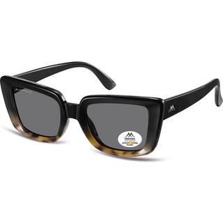 Montana Briller MP193 Polarized MP193A 51 Solbriller Kvinder Black - Black - 51mm