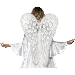 Voksne kostumevinger med glitter & fjertrim