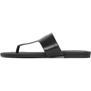 Faux Leather Sandals - Black - EU 36
