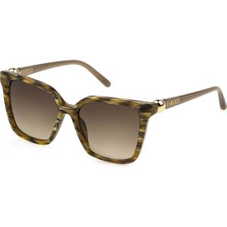 Furla Kvinde SFU888 01EV Solbriller Acetat Grøn Firkantet Normal Skygge
