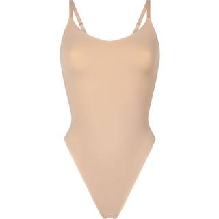 Hunkemöller Sømløs Forstærkende High Leg Body Beige - M