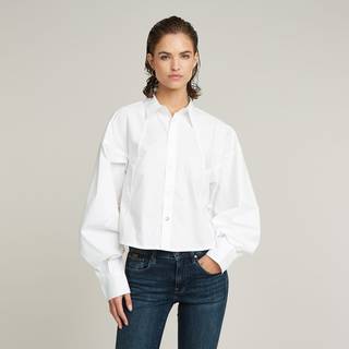 Macro Balloon Shirt - White - Women
