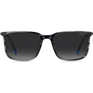 Hugo Boss Mand HG 1344/S 2W8/9O Solbriller Acetat Grå Grå Firkantet Normal Skygge - Grå