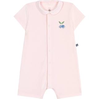 Petit Bateau Playsuit I Bomuld Med Peter Pan-krave Fleur Pink 3 months  Lyserød  3 måneder  kvinde