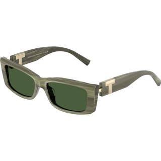 Tiffany Kvinde TF4240U 843371 Solbriller Acetat Grøn Grøn Firkantet Normal