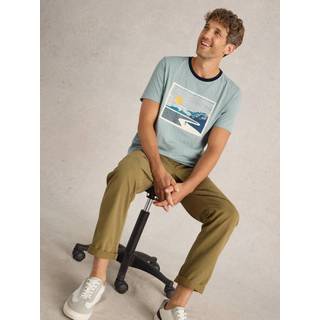 White Stuff Peak Pedals Graphic 100% bomuld T-shirtXX-Large
