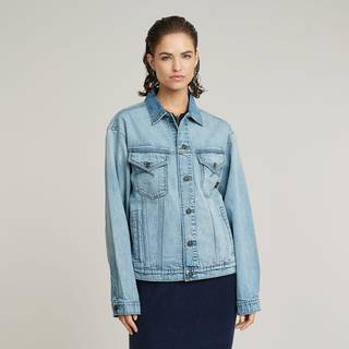 Relaxed Denim Jacket - Light blue - Women