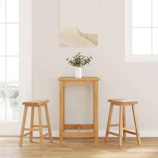 Barstole Massivt Træ - Naturfarvet