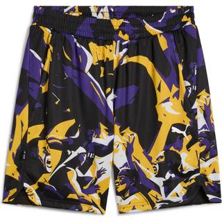 Men&#39;s Puma Rival Rage All-Over Print Shorts, Purple, Size M, Sport - Aop - M