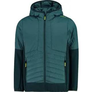 CMP Kid's Hybrid Jacket Fix Hood Ripstop Syntetisk jakke Børn størrelse 140 farve blå