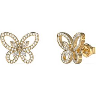 Guess JUBE05114JWYG Damen-Ohrringe Ohrstecker Lily Schmetterling Goldfarben