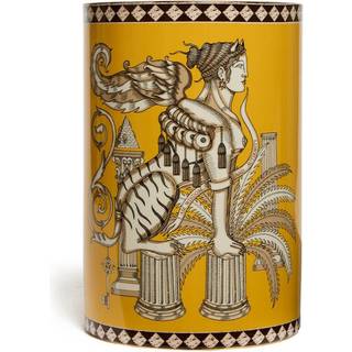 La DoubleJ Vases - 'The Sphynx' pillar vase, saffron in MULTICOLOUR Porcelain