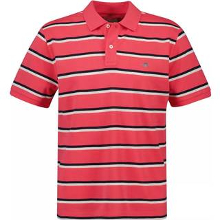 Gant Striped Polo T Shirt Watermelon Pink