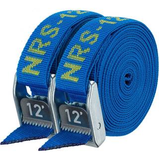 NRS 1 """" Heavy Duty Tie Down Strap 2 Pack - Iconic Blue 12ft - Cargo Rack Rack Rem til k?ret?jstrailer udend?rs