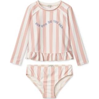 Dagny Todelt Badetøj, Stripe Sorbet Rose/Creme De La Creme, 104 cm