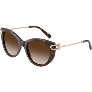 Tiffany Kvinde TF4232 80153B Solbriller Acetat Skildpadde Brun Sommerfugl Normal Skygge