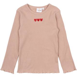 The New Siblings Neve LS Rib T-shirt - ADOBE ROSE