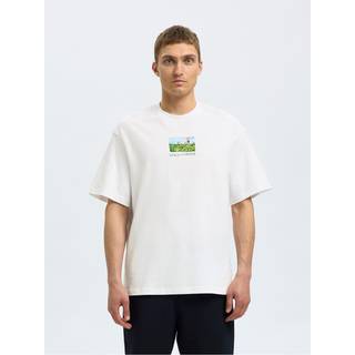 Printet T-shirt Med Rund Hals
