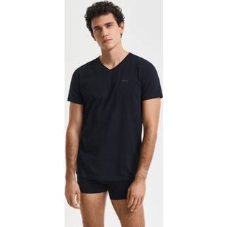 GANT 2-Pack V-Neck T-shirt Black/White