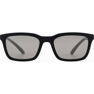Emporio Armani Mand EA4249U 50016G Solbriller Injiceret Sort Grå Firkantet Normal