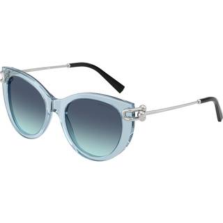 Tiffany Kvinde TF4232 84389S Solbriller Acetat Blå Blå Sommerfugl Normal Skygge