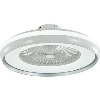 45W ventilator med loftslys RF kontrol CCT: 3 i 1 - AC motor, grå ring - Dæmpbar : Via fjernbetjening, Kulør : 3-i-1