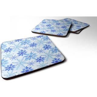 """" Caroline's Treasures Blue Snowflakes Watercolor Decorative Coasters 3.5 Multicolor """"