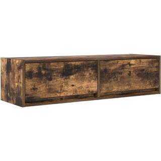 Tv-Skab Med Skuffe Røget Eg 100 X 31 X 25,5 Cm Konstrueret Træ