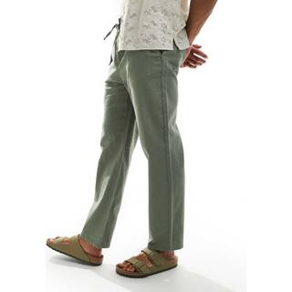 ONLY & SONS Sinus Loose Cotton Linen Pants Sea Spray