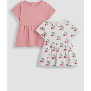 Jojo Maman Bébé JoJo Maman Bébé Cream Cherry 2-Pack Drop Shoulder T-Shirts