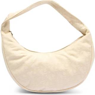 Logo Jacquard Hobo Bag - Khaki - One Size