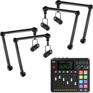 RØDE Rødecaster Pro II Podcast Pakke (4 Personer)