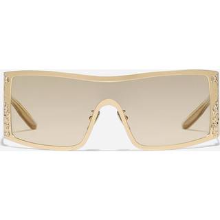 Dolce & Gabbana Kvinde DG2317 02/7I Solbriller Metal Guld Brun Firkantet Spejlet