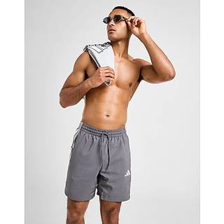 adidas 3-Stripes Swim Shorts, Grey - XXL