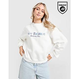 New Balance Tones Crew Sweatshirt, White - L
