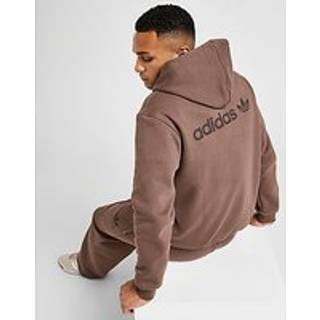 adidas Originals Essential Print Hoodie, Brown - S