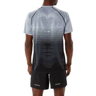 ASICS Seamless Running Shirt Men - Violet, Grey, Size L - violet