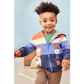 Jojo Maman Bébé JoJo Maman Bébé Denim Lion Appliqué Reversible Hoodie