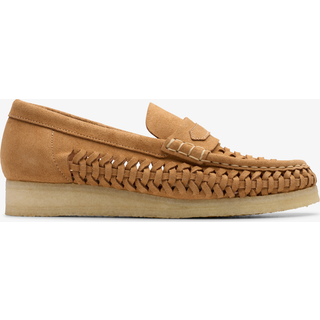 CLARKS ORIGINALS Clarks Originals | Wallabee Loafer Weave Brown shoes Brown - Størrelse: 41,5 - Tan Suede - Brown - 41,5