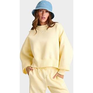 Nike Phoenix Crop Oversized Crew Sweatshirt, Alabaster - XS