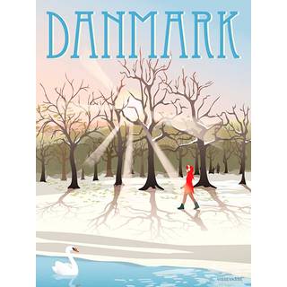 Danmark Vintersol - Plakat 30x40 cm fra ViSSEVASSE