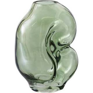 Håndlavet glasvase Gleam, H 18 cm