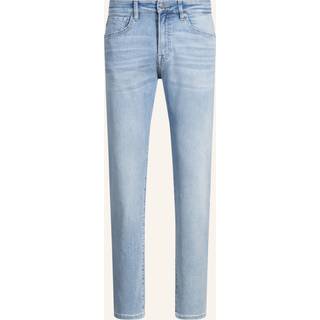Maine-jeans med regular fit i blå denim med ekstra stræk