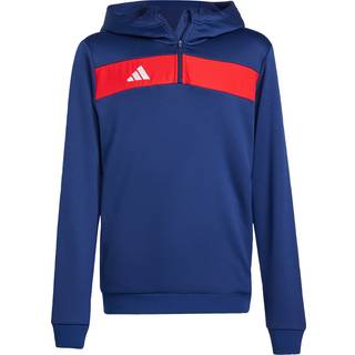 Tiro 25 Essentials Sweat Kids hættetrøje - Team Navy / Red - 176