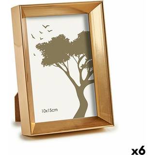 Fotoramme Gift Decor Gylden Glas Plastik (6 enheder)