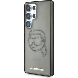 Samsung Galaxy S25 Ultra Karl Lagerfeld Rhinestones Karl Head Logo Cover - Sort